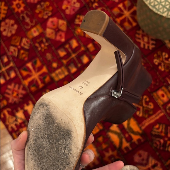 Reformation Gillian Ankle Boot Red - Size 7.5 - Picture 8 of 12